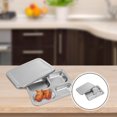 thumbnail image 2 of MasteelfCA 1Pc Stainless Steel Divided Plate Rectangular 4 Sections Food Serving Tray, 2 of 8