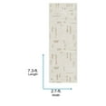 thumbnail image 5 of Livabliss Washable Rugs for Living Room, 3x7 Fossay Shag Modern Light Beige Runner Area Rug, Bedroom Dining Room Home Decor Stain Resistant Carpet (2'7" x 7'3" Runner), 5 of 7