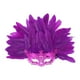 thumbnail image 4 of Máscara de plumas artificiales de media cara, accesorio de moda para fiesta de disfraces de cosplay Púrpura, 4 of 8