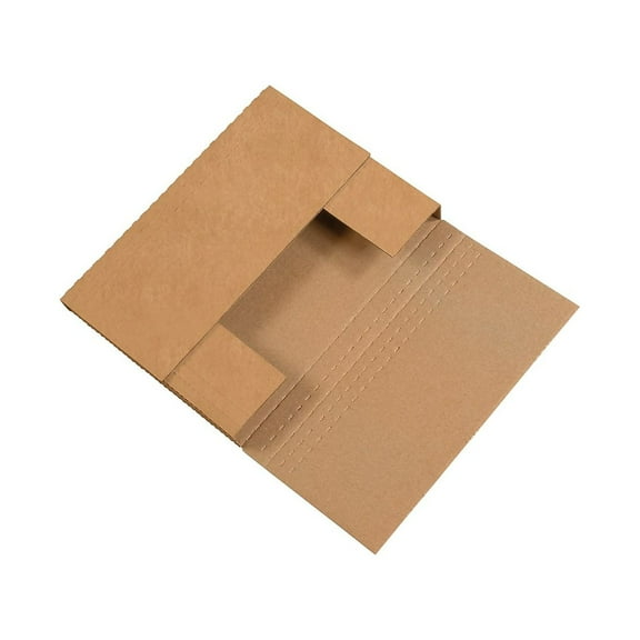 Box Partners Easy-Fold Mailers 7 1/2" x 5 1/2" x 2" Kraft 50/Bundle M752BFK