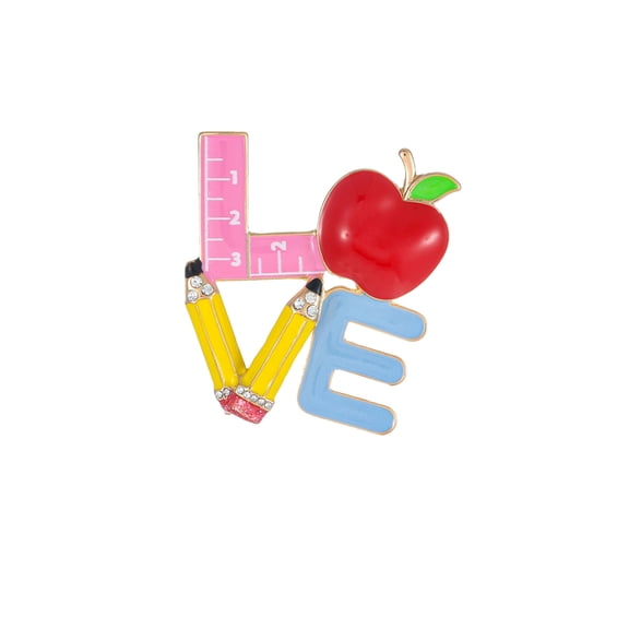 Packed Party Love for Learning Brooch