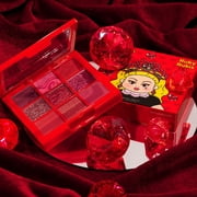 KimChiChic Beauty Jewel Collection Shadow Palette, 9 Pigmented Blendable Long Lasting Shadow Palette, Includes Jewel Stickers, Ruby