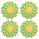 thumbnail image 1 of Posavasos de silicona para manteles individuales, 4 Uds., tapete para ollas antiescaldado, verde matcha Adepaton CPB-DE-LYY1749-1, 1 of 5