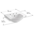 thumbnail image 2 of Kohler K-5247-8 Veer 21" Pedestal Bathroom Sink - Almond, 2 of 3