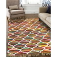thumbnail image 5 of Unique Loom Chindi Trellis Collection Area Rug - Arabesque (5' 1" x 8' Rectangle Multi/Black), 5 of 8