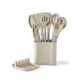 thumbnail image 3 of juego de utensilios de cocina con silicona resistente al calor sin BPA , espátula, cuchara, antiadherente juego de utensilios de cocina(negro), 3 of 5