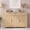 Natural-3 Doors, variant on Poshby 47" Fluted Credenzas Sideboard Buffet Cabinet with 2 drawers, 3 Doors for Living Room, Walnut