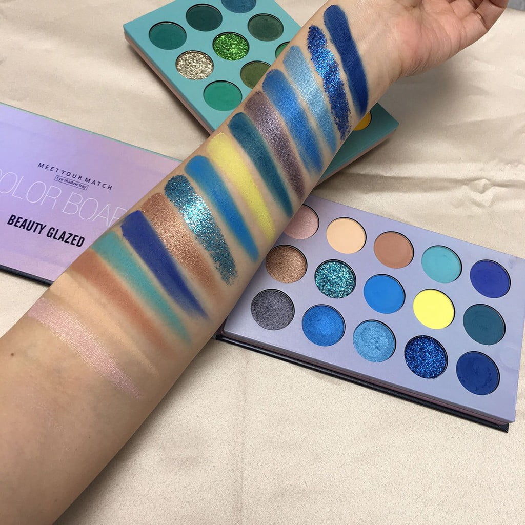 60-Color Eyeshadow Palette - Four-Layer Stereoscopic Eye Shadow, 60 Colors Glitter Pigment Metalic, Matte Pearl Shimmer Finish, Cosmetic Makeup Kit for Women Party Holiday Gift