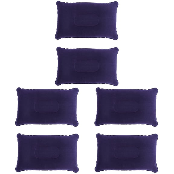6 Pcs Camping Pillows Healthful The Office Out Door Fabric Inflatable Portable Outdoor