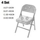 thumbnail image 2 of 4 Pcs Folding Chair Split Seat Cover For Party Wedding Home(excluding Chairs), 2 of 5