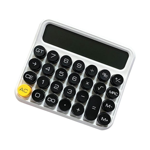 kurtrusly Desk Calculator Detachable Button Large LCD Display Accessories for Daily