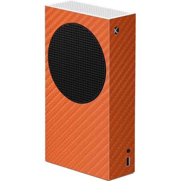 Skinit Textures Orange Carbon Fiber Xbox Series S Console Skin