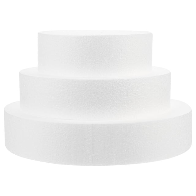 3Pcs Cake Foams Model Cake DIY Fake Model Wedding Party Fake Cake Mold Foams Cake Decor