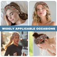 thumbnail image 6 of COEQINE Aztec Ethnic Nurse Button Headband Knotted Headbands for Women Sport Headbands for Men Stretchy Headband for Running Cycling Football Basketball Yoga Workout, 6 of 7