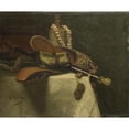 thumbnail image 2 of August Allebé 14x12 Gold Ornate Wood Frame and Double Matted Museum Art Print Titled - Still Life with Oriental Slippers (1873), 2 of 4