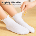 thumbnail image 5 of 12 Pairs Toddler Girls Ruffle Socks – Non-Slip Baby Grip Socks Soft Cotton Socks, Cute Grippy Frilly Socks for 1-3 Years, 5 of 6
