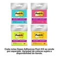 thumbnail image 1 of Notas Adhesivas 3M Post-It Súper Adhesivo 45 Hojas Varios Colores 1 pza, 1 of 4