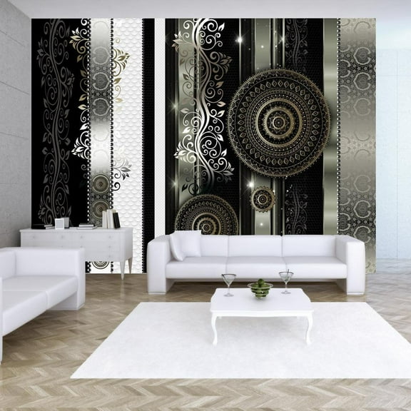 Tiptophomedecor Peel and Stick Glam Wallpaper Wall Mural - Harmony Of Despair - Removable Wall Decals