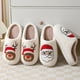 thumbnail image 3 of Cómodas pantuflas de algodón de invierno con dibujos animados de Papá Noel para hombres y mujeres, pantuflas cálidas de algodón para parejas, 3 of 6