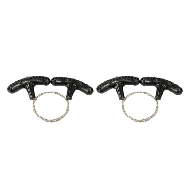 Eigraketly Motosierra de cuerda, accesorio de supervivencia multicolor, herramienta de corte, rebanador de Metal ligero, mano de obra, motosierras de negro 2piezas Eigraketly CBP024509