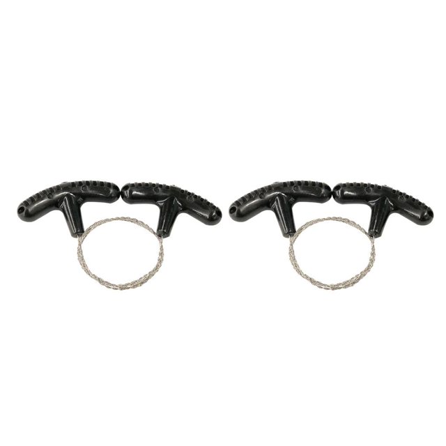 Sonducket Agarre de motosierra de cuerda, herramienta de corte de supervivencia, rebanador de Metal, mano de obra multiusos, accesorios de supervivencia, negro 2piezas Sonducket CBP024509