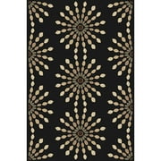Starburst Black Woven Area Rug