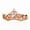 A Style, variant on Sterling Silver Hearts Arrows Crown Ring Adjustable Cinderella Stackable Design Rose Gold Plated S925