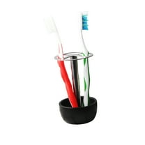 GETAJGHSD Small Toothbrush Holder Stainless Steel Black 1Set