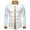 White, variant on AnuYalue Men's Button Down Shirt Satin Lapel Business Shirt Casual Color Block Tops Trendy Long Sleeve Top