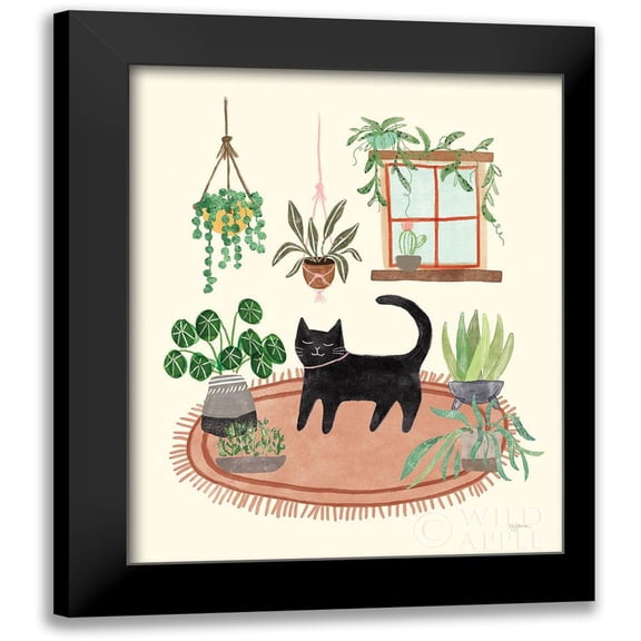 Urban, Mary 12x14 Black Modern Framed Museum Art Print Titled - Urban Jungle IV