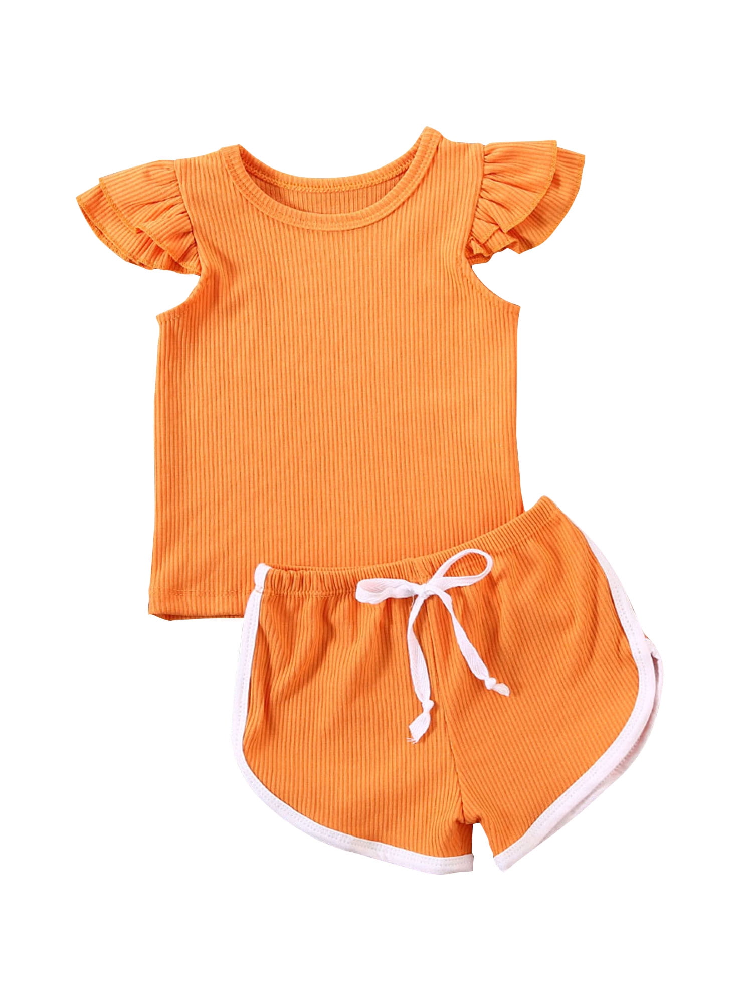 Toddler Kids Baby Girls T-shirt Tops+Pants/Shorts/Dress Outfits Clothes 2PCS Set 