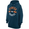thumbnail image 2 of Women's G-III 4Her by Carl Banks Navy Denver Broncos City Graphic Team Fleece Pullover Hoodie, 2 of 5