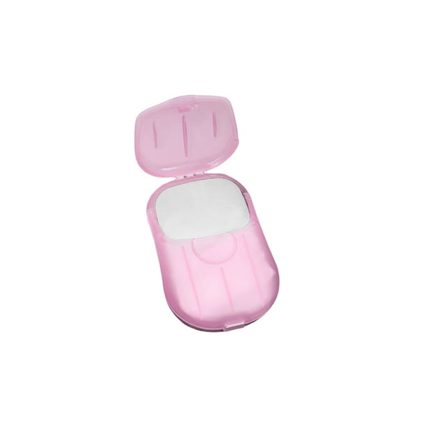 Qarigey 20 unids/caja de papel para lavar a mano, repuesto de Color sólido portátil, pícnic al aire libre, barbacoa, Camping, senderismo, accesorios Cuerpo del baño Rosa Qarigey CE015681-05