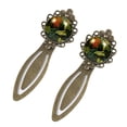 thumbnail image 2 of Tropical plants Book Accessories: Vintage Copper-Colored Lace Bookmarks – Set of 2 Stainless Steel Book Markers for Readers and Book Lovers, 2 of 5