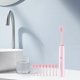 thumbnail image 5 of Cepillo de dientes eléctrico recargable para adultos y parejas | Cerdas suaves con 9 cabezales | 3 modos de limpieza inteligentes y temporizador | Kit de cuidado bucal con carga USB, 5 of 6