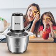 thumbnail image 3 of Electric Meat Grinders Professional Food Processor Chopper with 2.8L Capacity Stainless Steel Bowl,120V 500W Super Power for Quick Chopping Mixing Meat Vegetable Onion and Fruits, 3 of 8