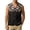 Navy, variant on Retro Large Geometric Motif Tribal Aztec Pattern Mens Sleeveless Waistcoat, Lightweight V Neck Button Down Daily Travel Tank Shirt Green S