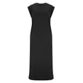 thumbnail image 4 of Spring Maxi Dresses for Women 2026 Sleeveless Crewneck Dress Loose Fit Casual Sundress Classic Dressy Outfits Elegant Trendy Jumpsuit Summer Beach Dresses for Women, 4 of 7