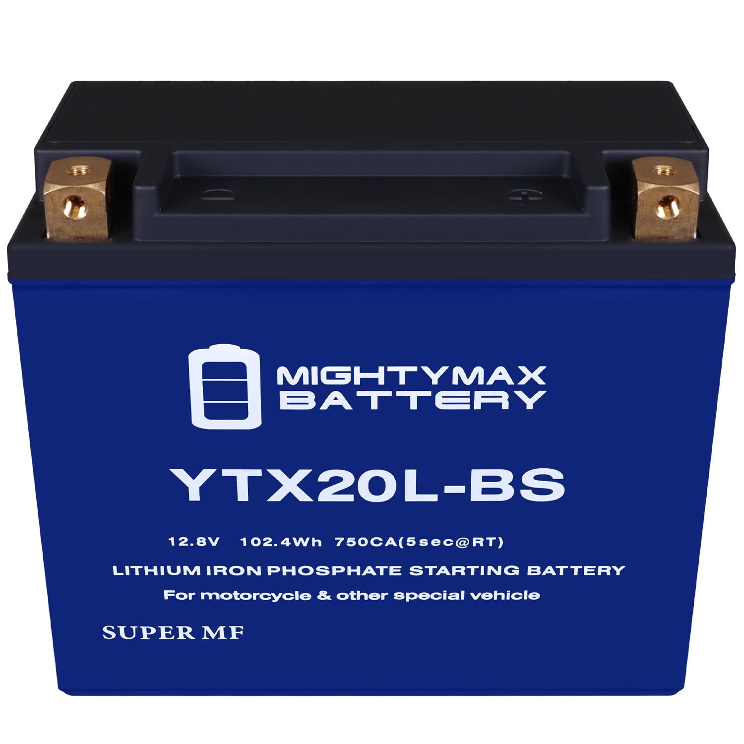 YTX20L-BS Lithium Replacement Battery compatible with Honda Kawasaki Motorcycle ATV Battery