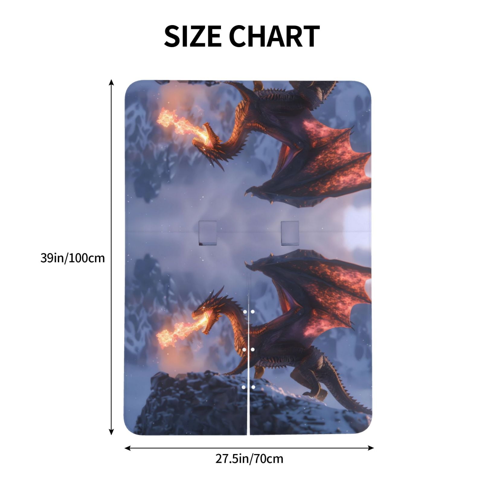 Car Seat Cover Baby - Winter Fire Dragon Breathable Infant Car Seat Cover for Baby Carseat, Lightweight Comfort Baby Essentials Must Haves Newborn Stuff for Girl Boy