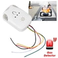 thumbnail image 1 of Sensor de gas natural detector de fugas de gas con alarma de luz sonora 10% LEL montado en la pared 12 V de alta sensibilidad para el hogar, 1 of 8
