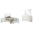 thumbnail image 5 of Felicity 4-piece Twin Bedroom Set with LED Headboard Glossy White, 5 of 9