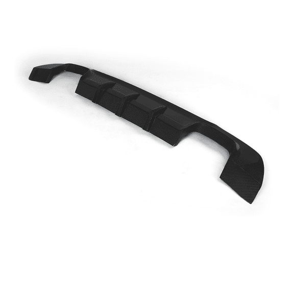 Ikon Motorsports Compatible with 2007-2013 BMW E92 E93 M Sport DD Style Rear Bumper Lip Diffuser Matte Carbon Fiber