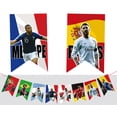 thumbnail image 4 of Decoración temática de la Copa Mundial de 2022, Bandera de tracción, fiesta de fútbol de Qatar, centro comercial, Bar, diseño de escenario, encordado (9 Uds.), 4 of 4
