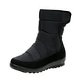thumbnail image 2 of LSLJS Bottes d'Hiver pour Femmes d'Extérieur à Bout Rond, Chaussures à Enfiler, Bottes Décontractées, Bottines et Bottillons pour Femmes, Bottes pour Femmes, 2 of 9