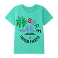 thumbnail image 6 of HILEELANG Kids Boys T-Shirts 3 Pack, 100% Cotton Short Sleeve Te for 6-12Y, Vintage Hawaii Surf & Music Theme Summer Tops for Teen Boys, 6 of 10