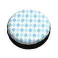 thumbnail image 3 of Kll Blue And White Squares Tire Cover,Universal Wheel Tire Cover For Trailer, Rv, Suv, Truck,Camper And Many Vehicle,(), 3 of 8