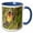 Blue/White, variant on 3drose, Tanzania. Red and Yellow Barbet, Tarangire Np-af45 Rbe0237 - Ralph H. Bendjebar, 11oz Magic Transforming Mug