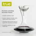 thumbnail image 3 of True Aerating Decanter Funnel, White and Red Wine Funnel, 2-Piece Set, 3 of 8