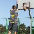 thumbnail image 5 of Naloa Geometric Basketball Jersey Reversible Men's Mesh Athletic Sports Shirts Training Practice S-4XLSmall, 5 of 6